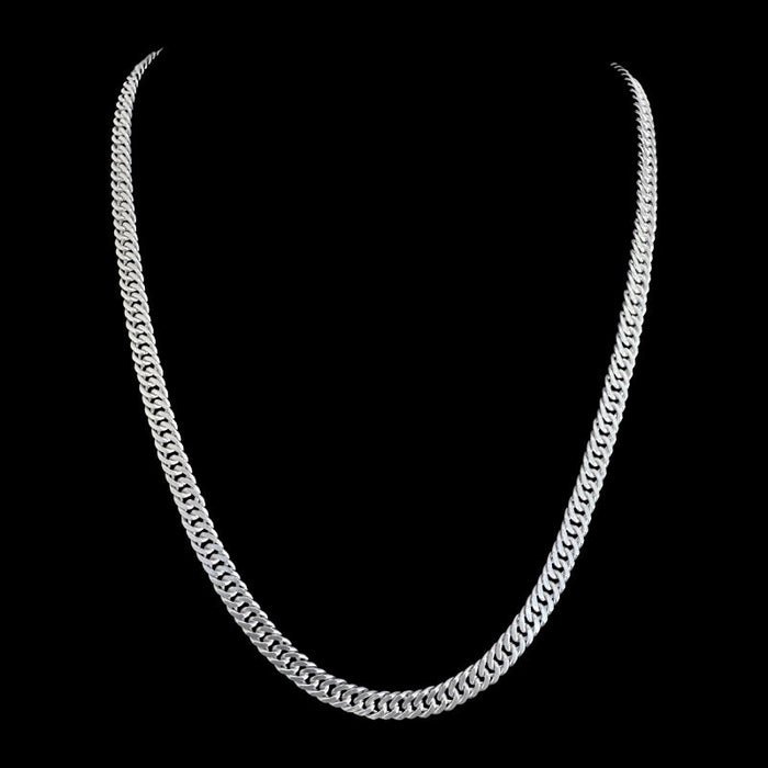 Cadena Triple Grumet 6mm – Silver Ice 01