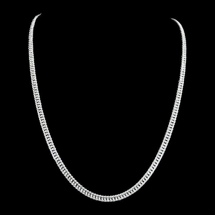 Cadena Triple Grumet 4mm – Silver Ice 01