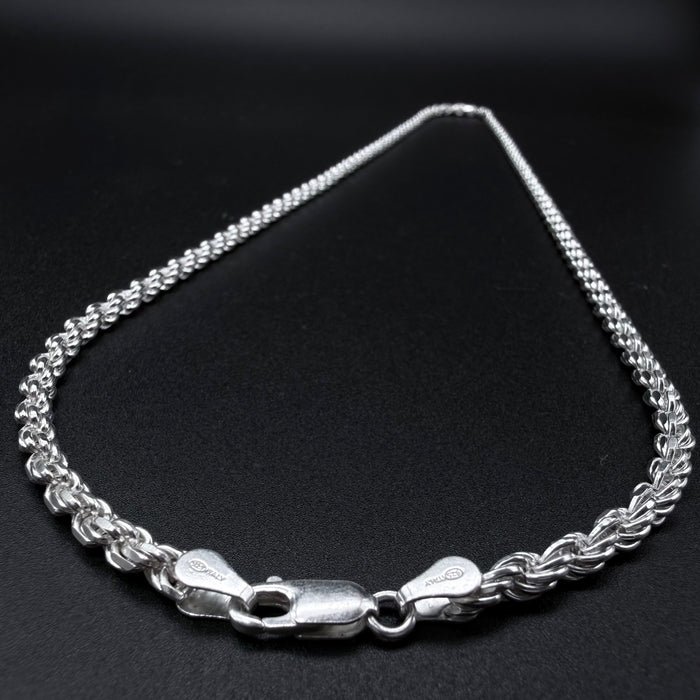 Cadena Turbillón 4mm - Plata 925 Italy – Silver Ice 01