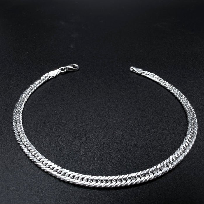 Pulsera Triple Cubana 4mm - Plata 925 Italy – Silver Ice 01