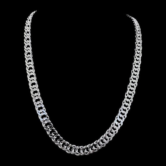 Cadena Triple Grumet 9mm – Silver Ice 01