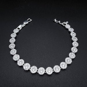 pulsera  Glam circones blancos Plata 925