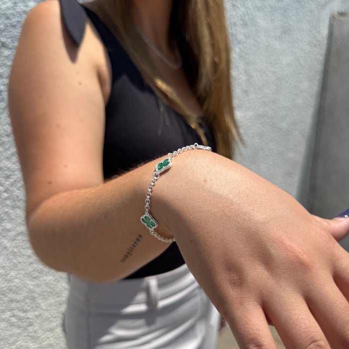 Pulsera Van Cleef Verde – Silver Ice 03