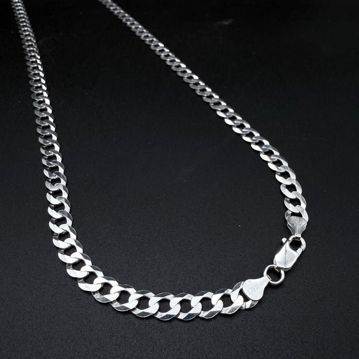 Cadena Cubana 7mm - Plata 925 Italy – Silver Ice 01