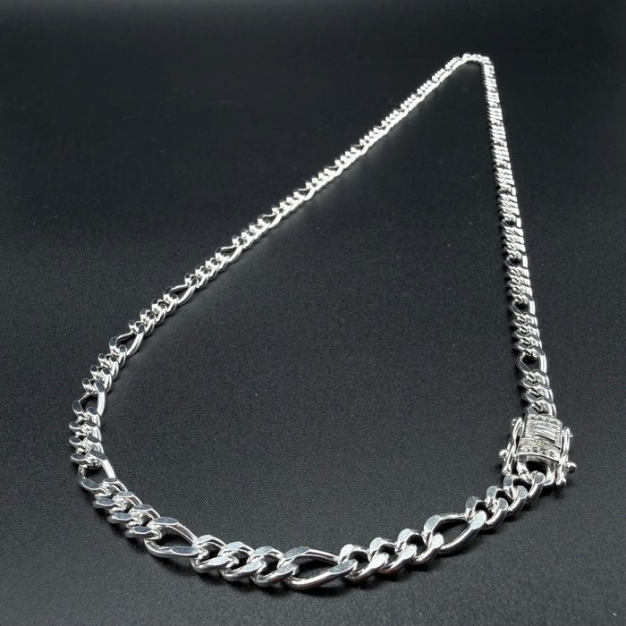 Cadena Fígaro Plata 925 - 5mm broche cajón – Silver Ice 01