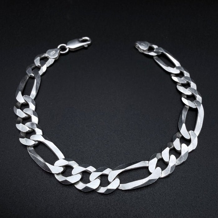 Pulsera Fígaro 10mm - Plata 925 Italy – Silver Ice 01