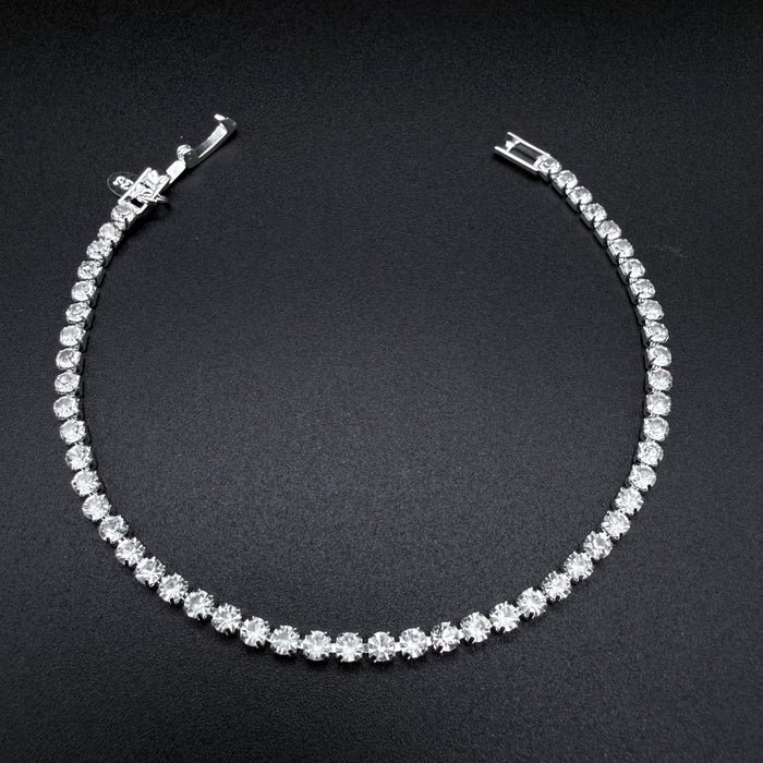 Pulsera Tennis con Circones Plata 925 - 3mm – Silver Ice 01