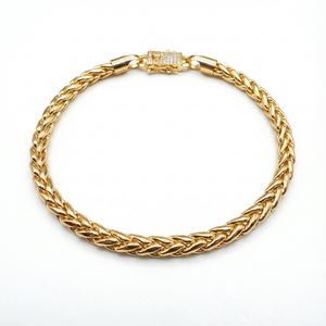 Pulsera Escama Dragón Oro Goldfilled –  4 mm