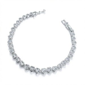 Pulsera Mini Corazones en Plata 925