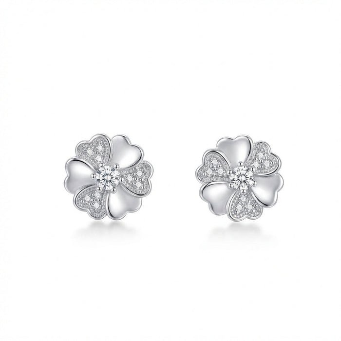 Aros Flor Pavé - Plata 925 – Silver Ice 01