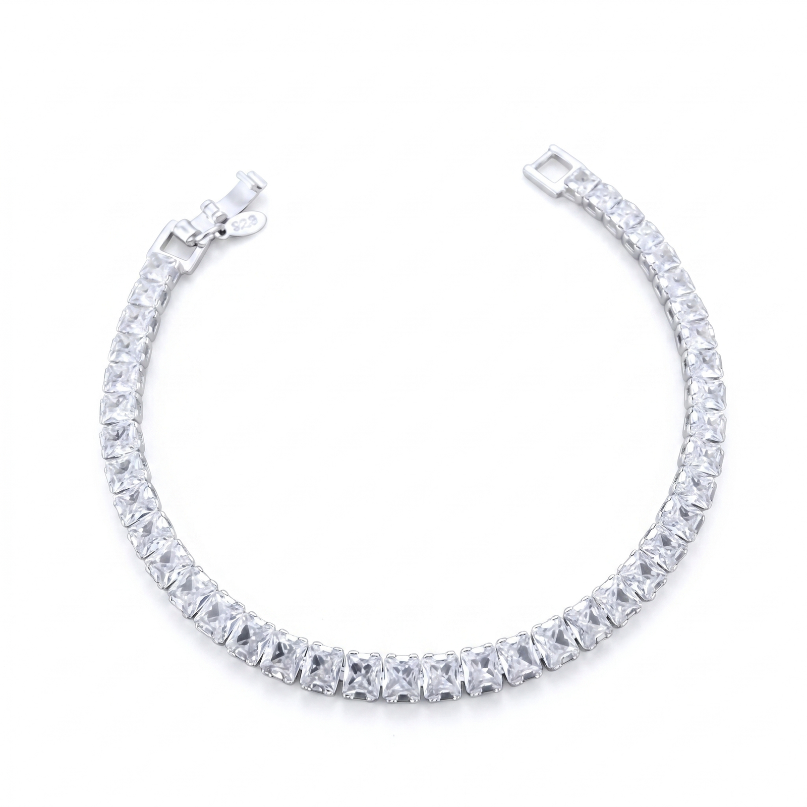 Pulsera Tennis con Circones 5mm – Silver Ice 01